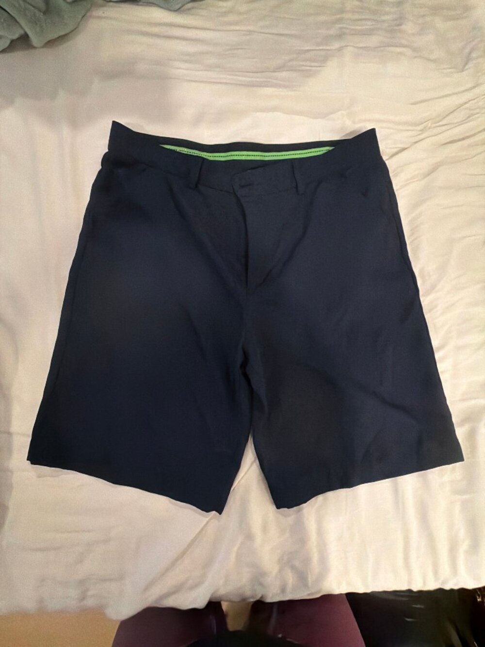 IZOD Golf Shorts Mens 36 Navy Flat Front